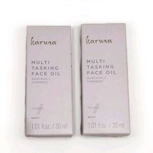 2 X Karuna Multi Tasking  Avocado Turmeric Face Oil 30 ml Made In Korea